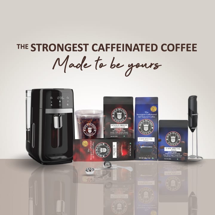 THE STRONGEST CAFFEINATED COFFEE- BOLD BLENDS COFFEE