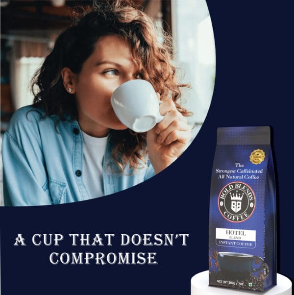 A CUP THAT DOESNT COMPROMISE - HOTEL BLEND 100% ARABICA COFFEE - BBC