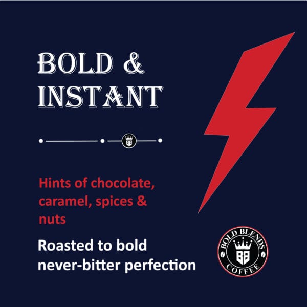 dark and bold instant coffee 100% arabica