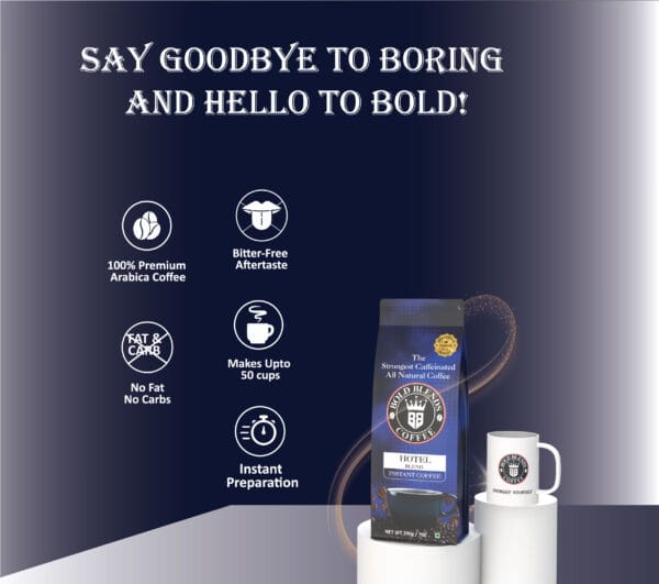 say goodbye to boring and hello to bold instant coffee bold blends coffee 100% arabica