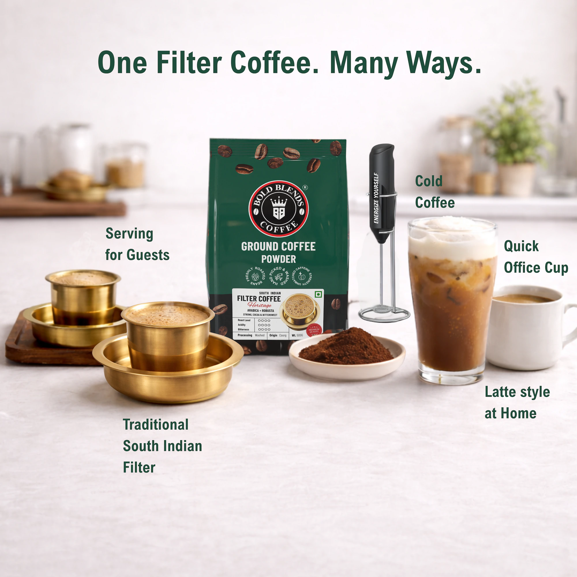 100% Pure South Indian (Heritage) Filter Coffee Powder 500g - Image 5