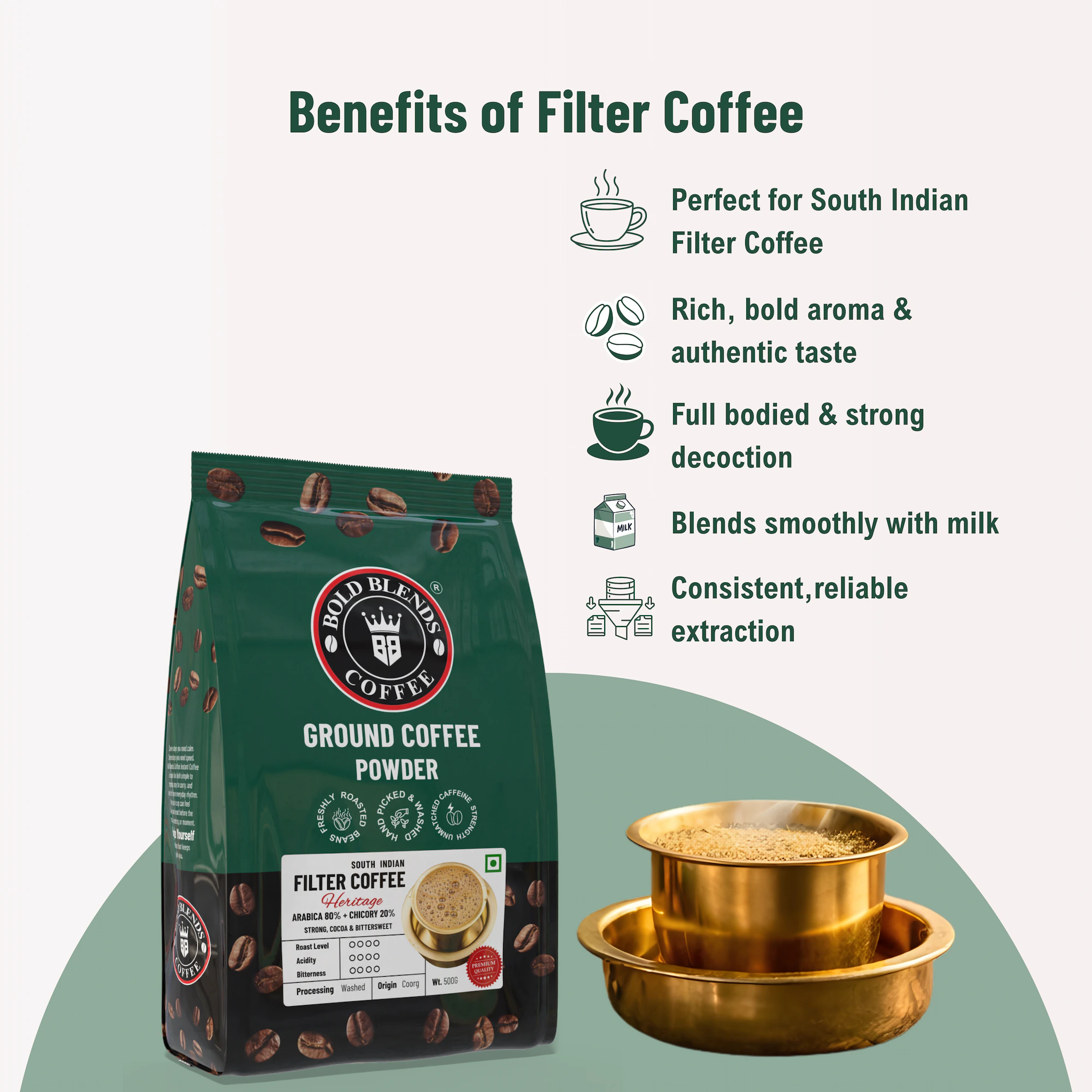 South Indian (Heritage) I Filter Coffee 80:20 Blend 500g - Image 5