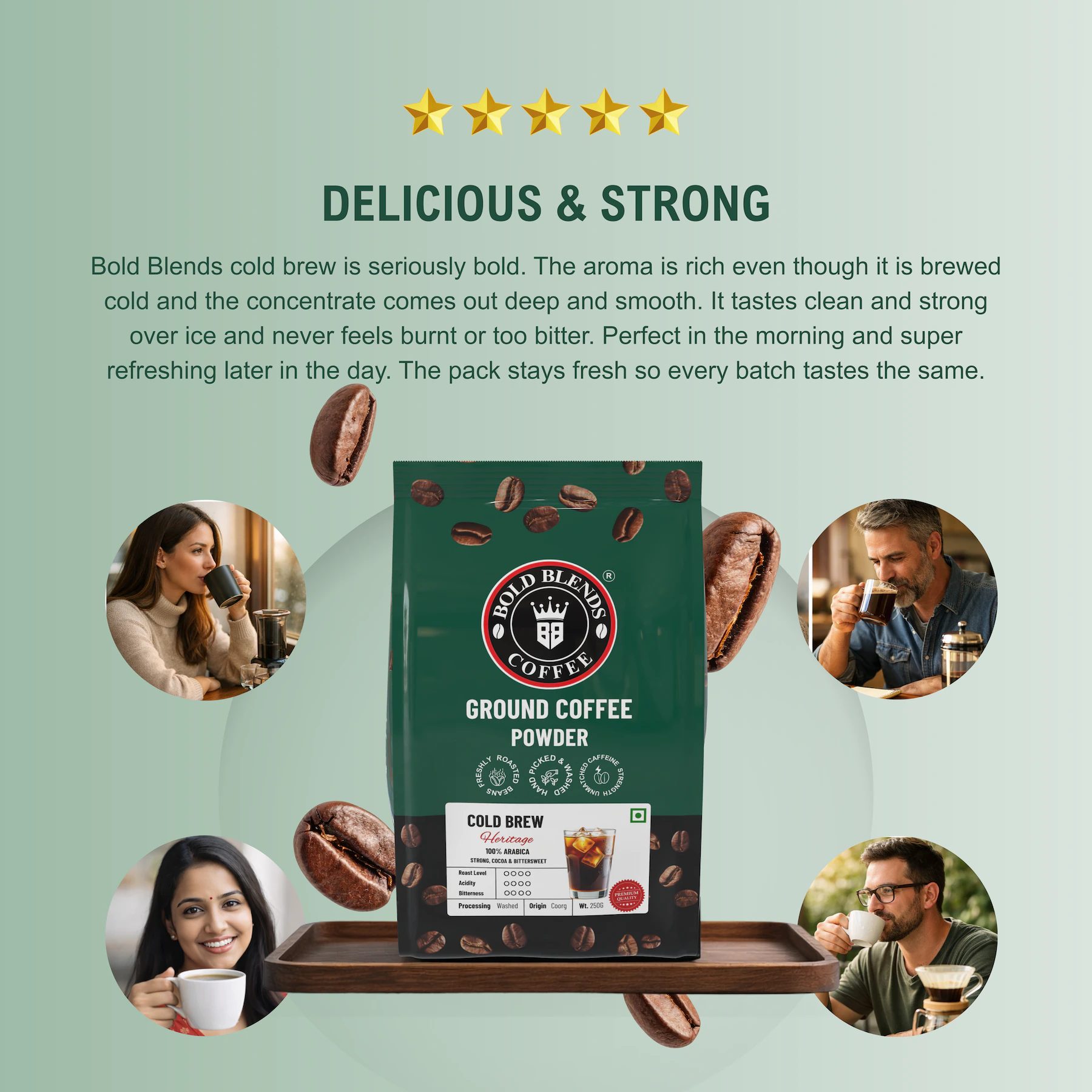 100% Arabica Cold Brew I Coffee Coarse Grind 500g - Image 4