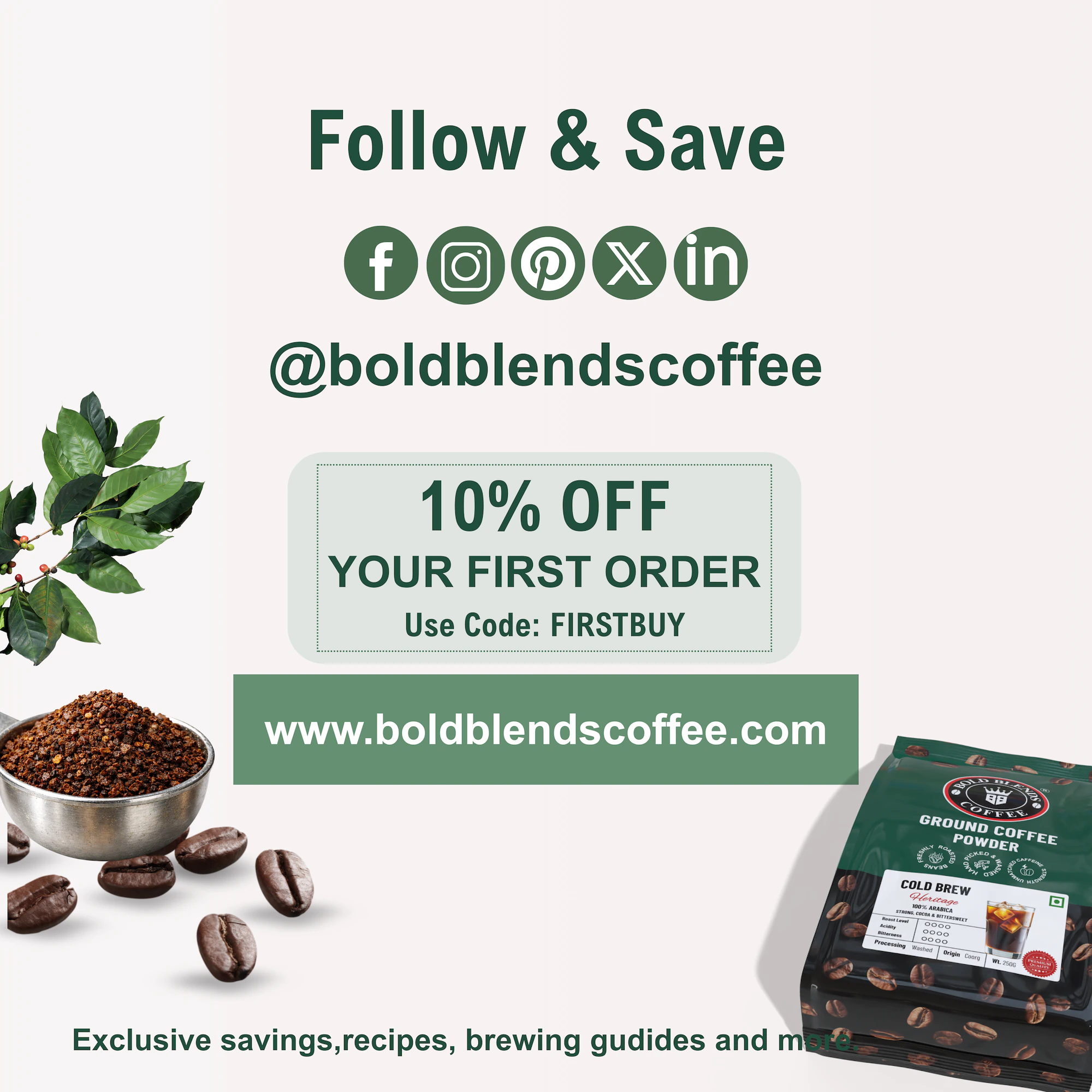 100% Arabica Cold Brew I Coffee Coarse Grind 500g - Image 5