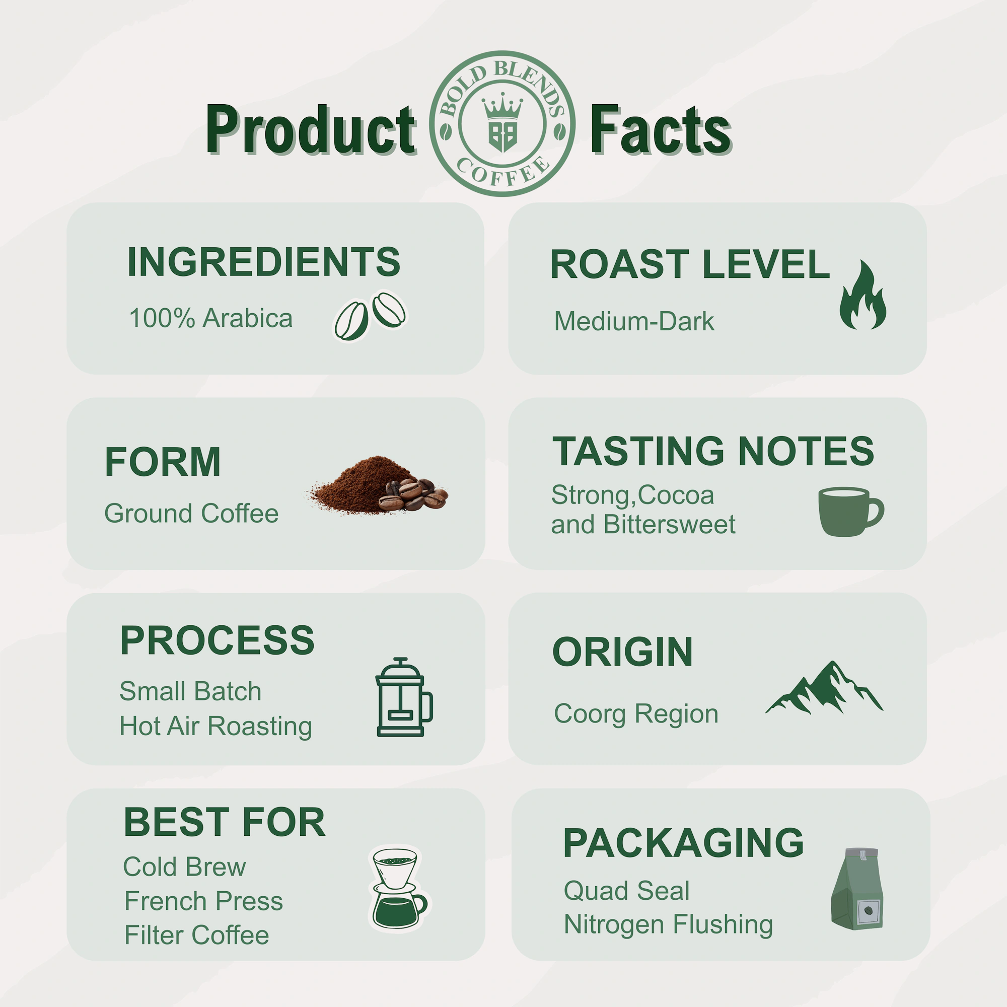 100% Arabica Cold Brew I Coffee Coarse Grind 500g - Image 8