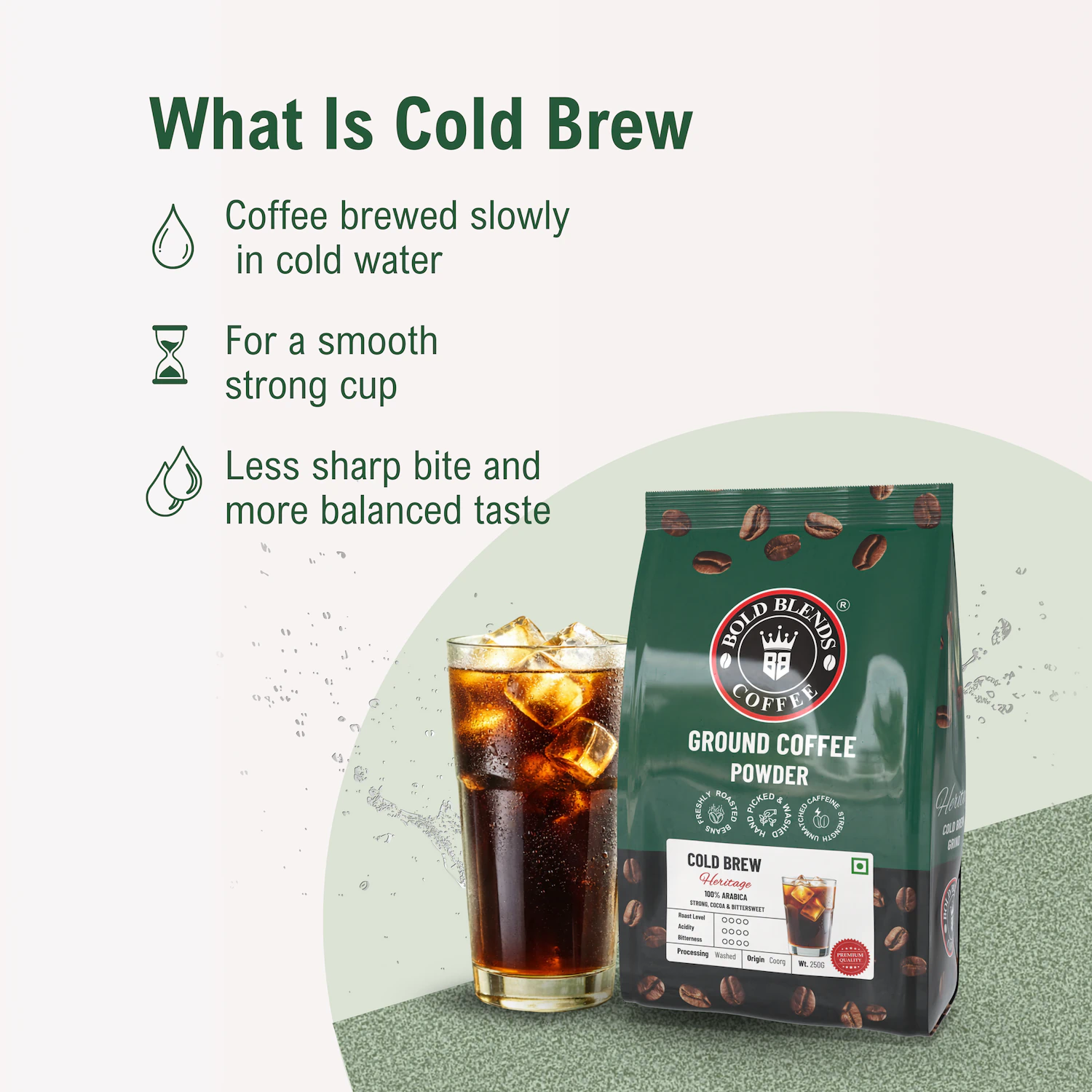 100% Arabica Cold Brew I Coffee Coarse Grind 500g - Image 11