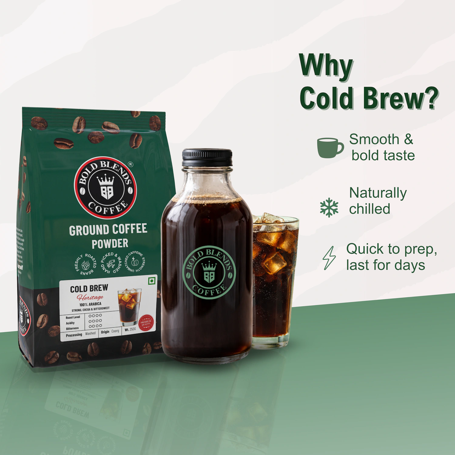 100% Arabica Cold Brew I Coffee Coarse Grind 500g - Image 12