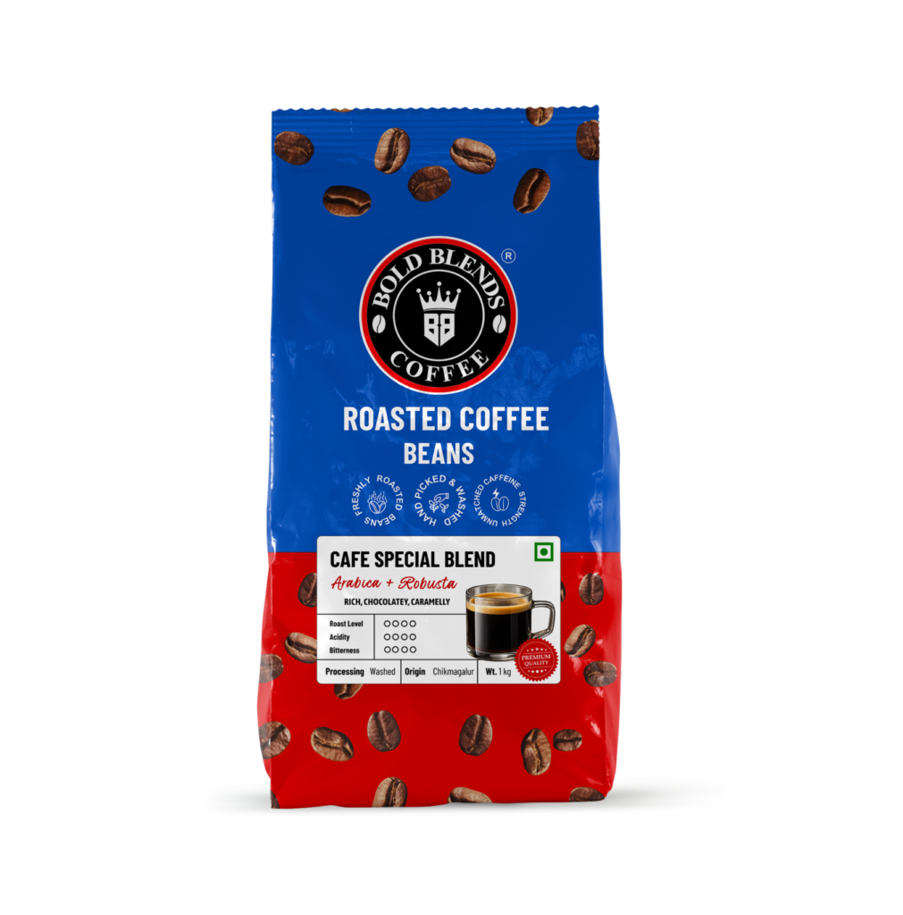 cafe special blend roasted coffee beans 1 kg