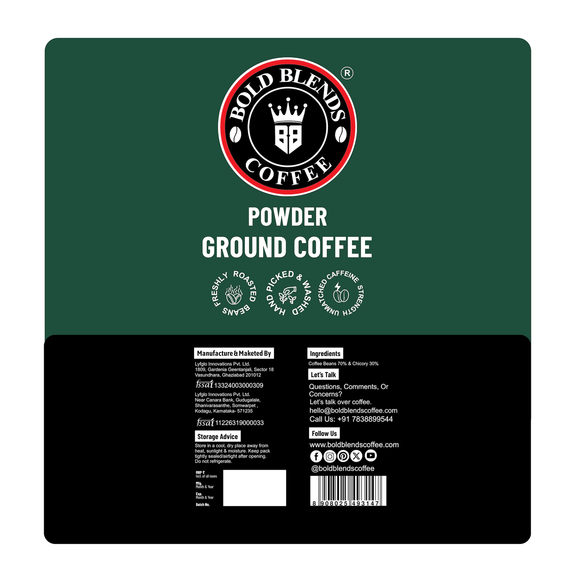 South Indian (Heritage) I Filter Coffee 70:30 Blend 500g 9 South Indian (Heritage) I Filter Coffee 70:30 Blend 500g - Image 9
